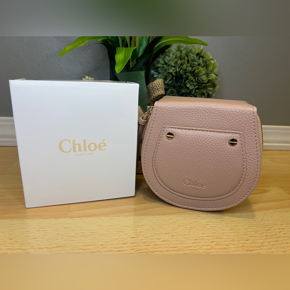 Chloe Parfum Tan/Blush Pink Jewelry Box - Picture 2 of 10